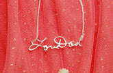 Remembrance Necklace: Sterling Silver Love Dad Necklace - Fine Jewelry by Anastasia Savenko